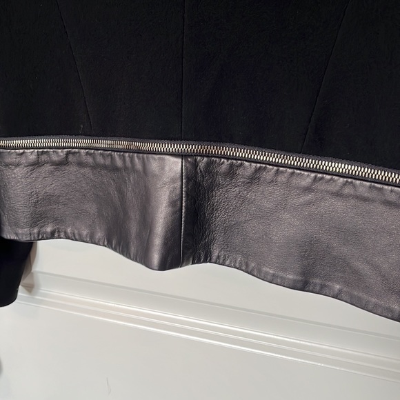 Judith & Charles Leather Trimmed Jacket - Picture 5 of 6